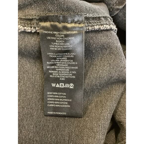 Free People x We The Free Women's Small Black High Roller Denim Jumpsuit K32-22 - Picture 8 of 9